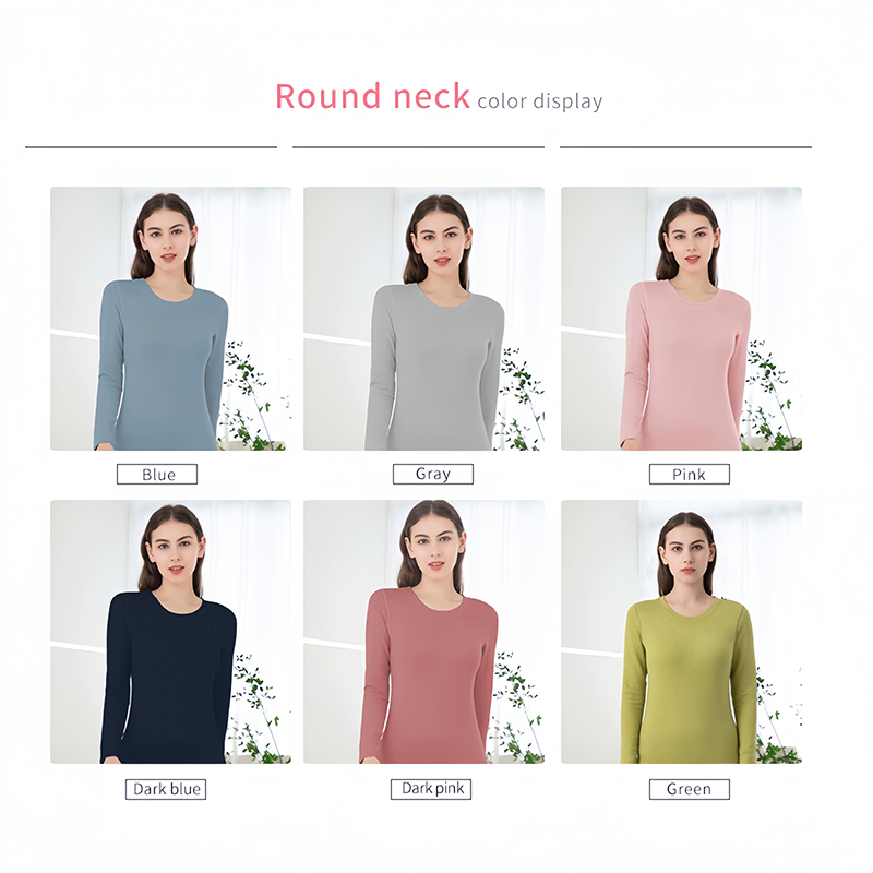 Conjunto de mujer térmico con cuello redondo de vellón alemán Ab Side