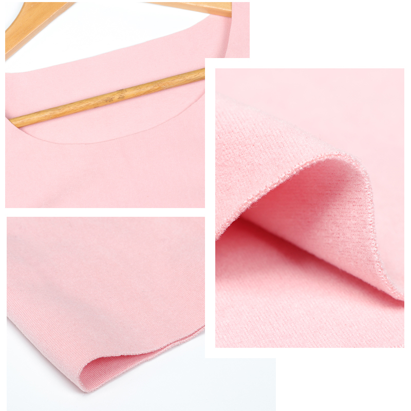 Juego térmico de cuello redondo sin costuras de polar alemán para mujer