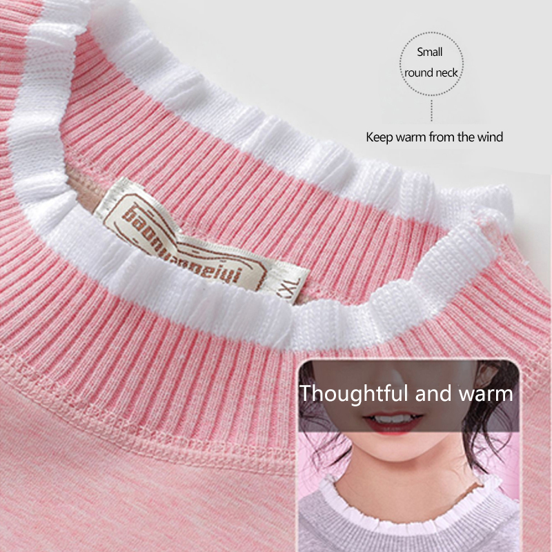 Juego térmico de cuello de encaje para mujer