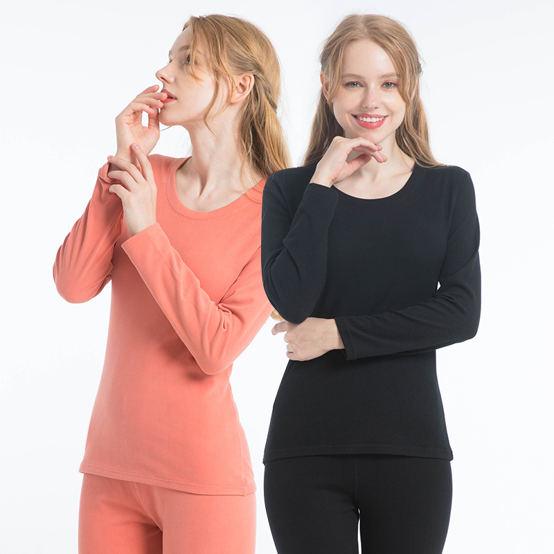 Conjunto de ropa interior térmica de cuello medio para hombre