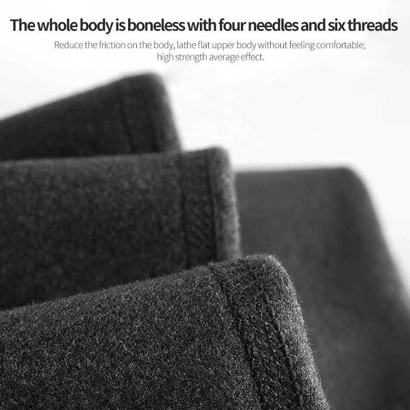 Conjunto de ropa interior térmica con parche de cuello redondo para hombre