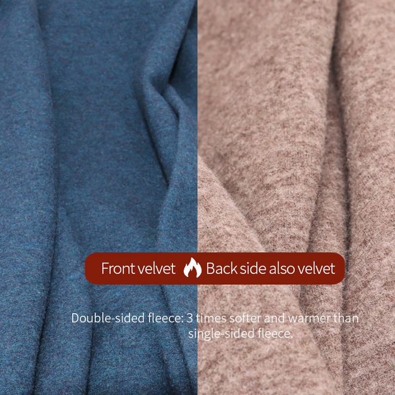 Conjunto de ropa interior térmica para hombre con cuello redondo y cuello medio de Camel Hair