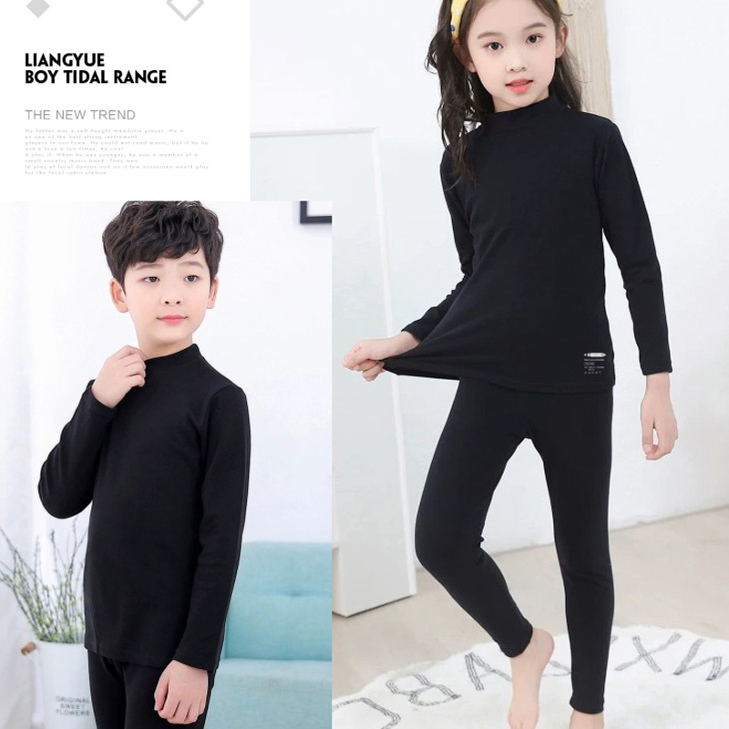 Conjunto de ropa interior térmica tipo sándwich para niños